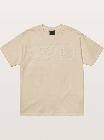 Audi Four Rings Heart Shape Gildan T-shirt