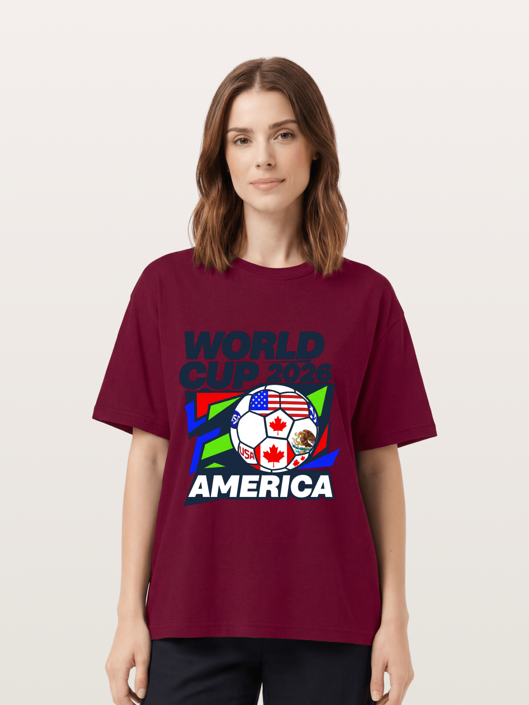 World Cup 2026 America Geometric Gildan T-shirt