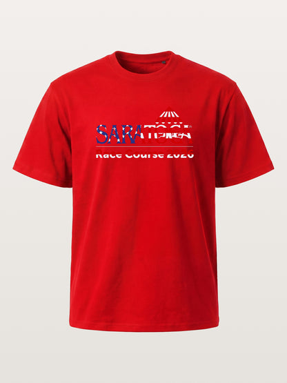 Saratoga Race Course Star Spangled Text Cotton T-shirt