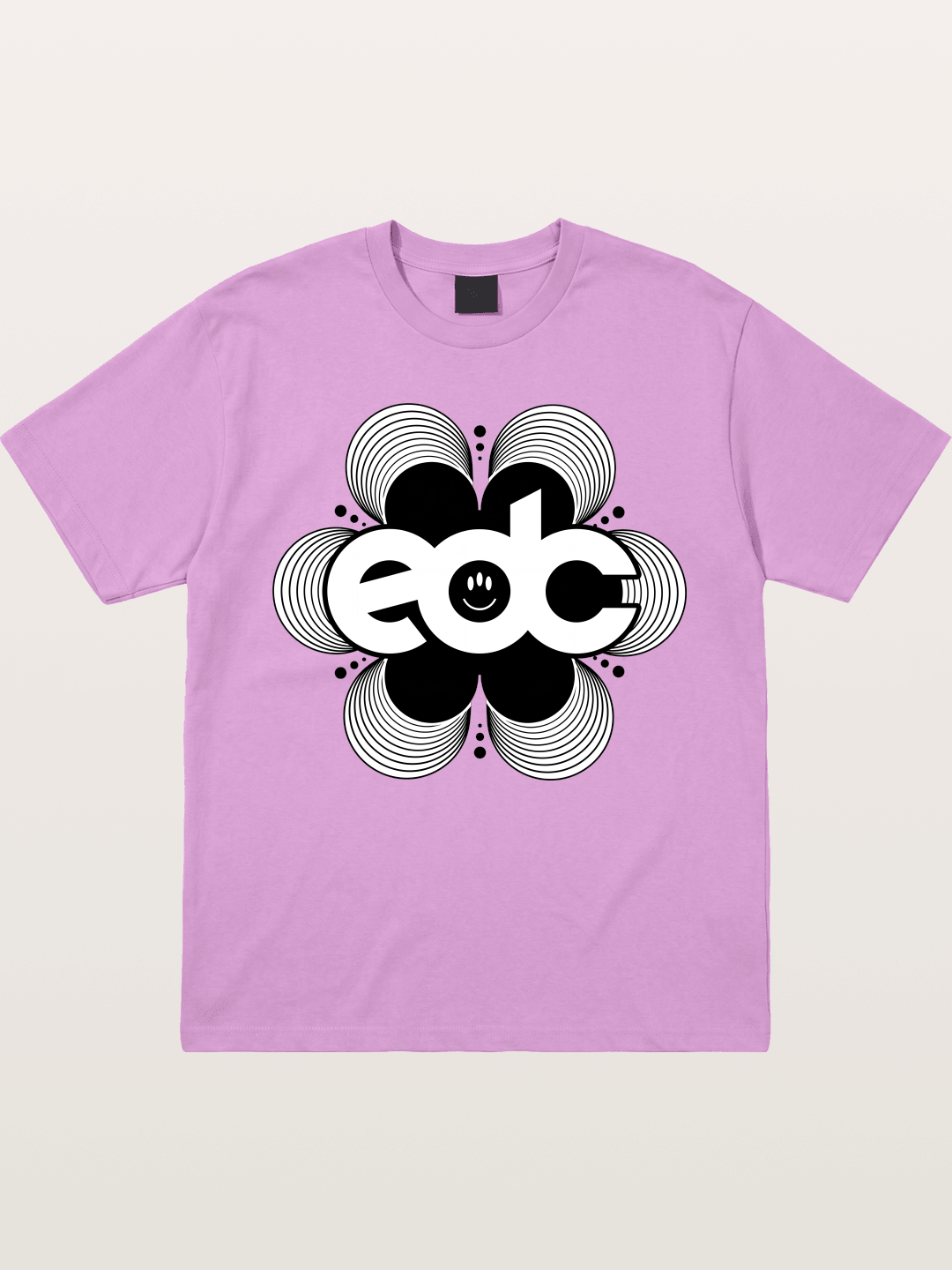 EDC Wavy Daisy Logo Design Gildan T-shirt