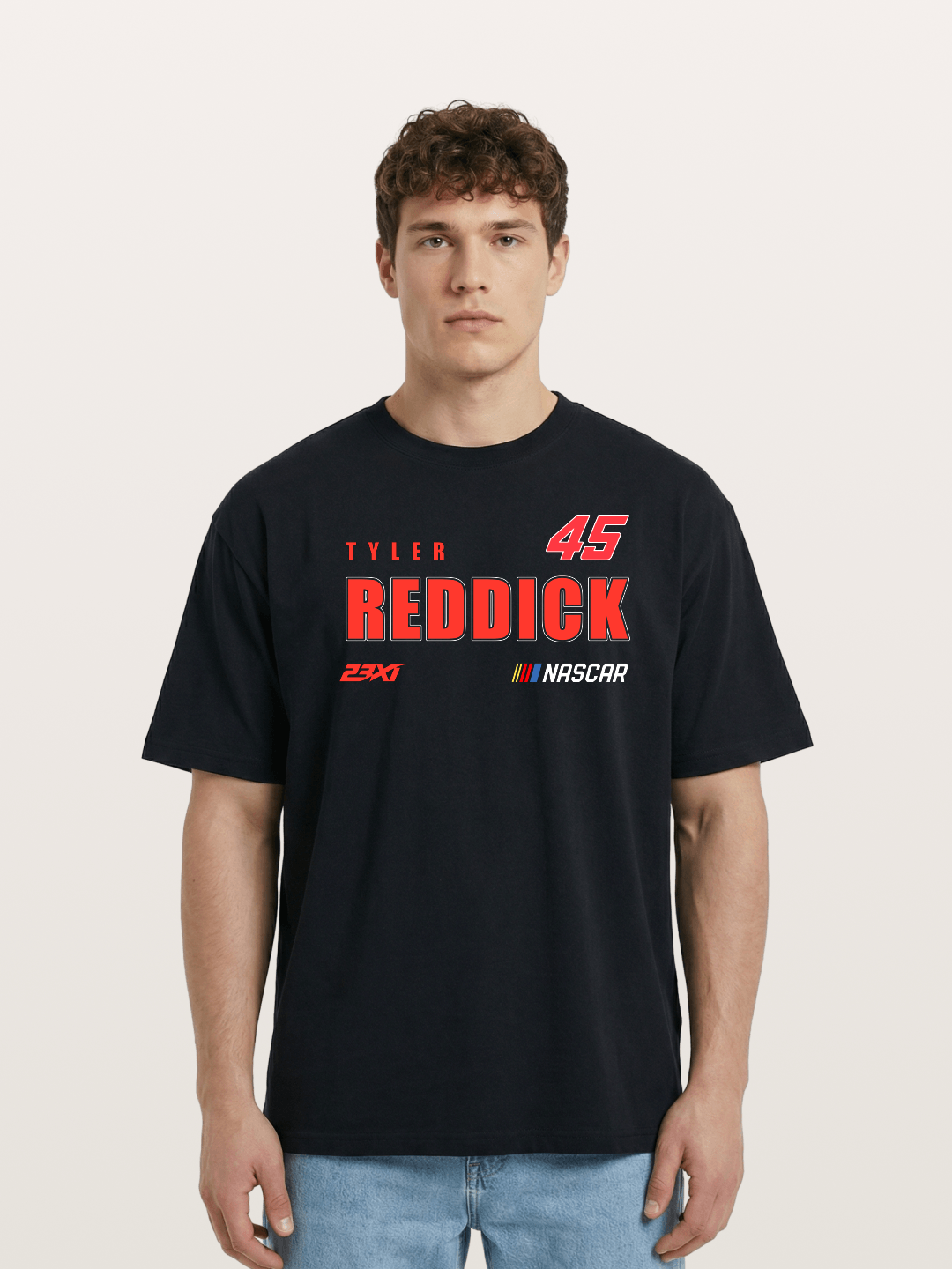 Tyler Reddick 45 23XI NASCAR Art Cotton T-shirt