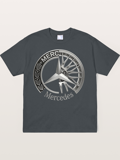 Mercedes Benz Wheel Emblem Art Soft-Stay T-shirt