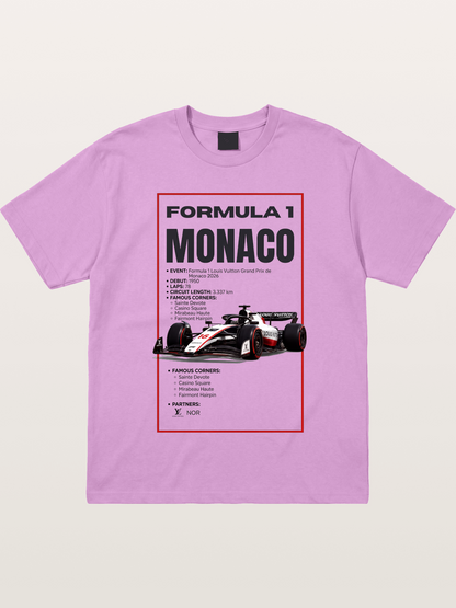 F1 Monaco Grand Prix Fact Sheet Gildan T-shirt