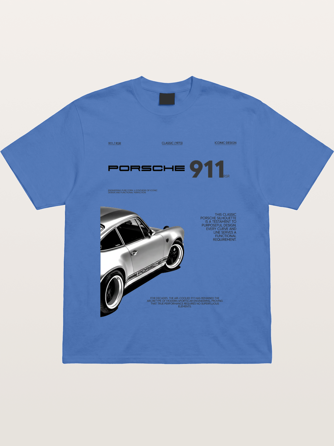 1973 911 Classic Profile Art Gildan T-shirt