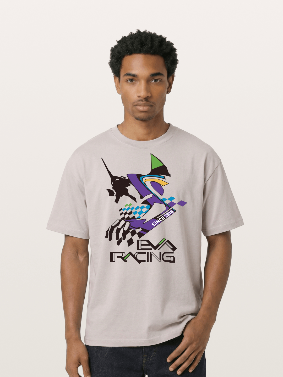 Eva Racing Checkered Flag Cotton T-shirt