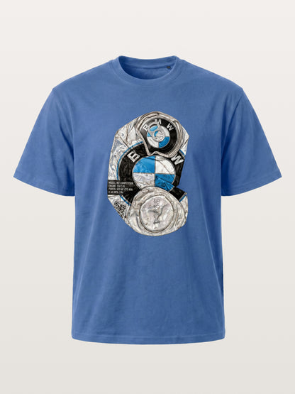 Crushed BMW Cans Collage Gildan T-shirt