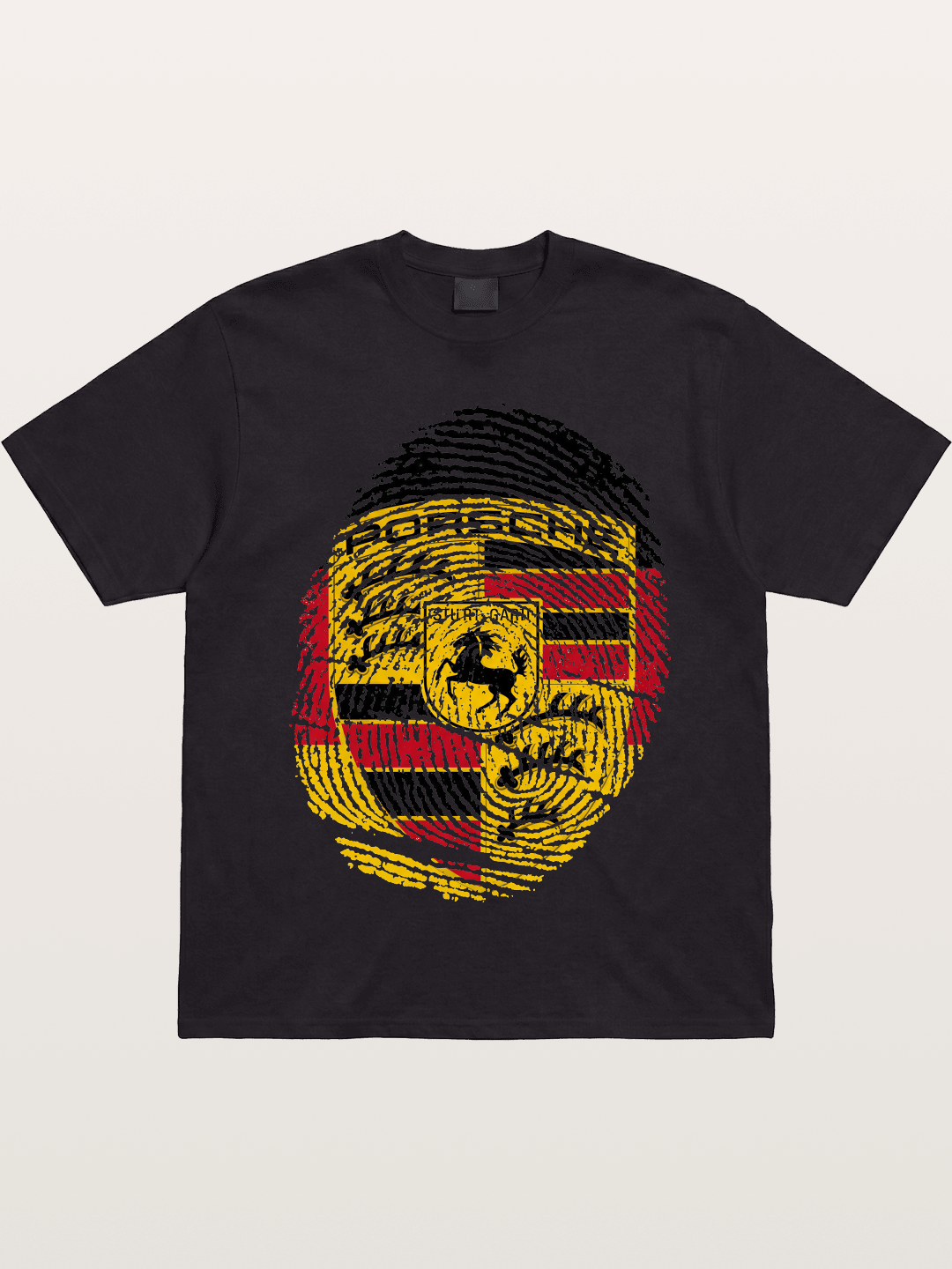 Porsche Crest Fingerprint Gildan T-shirt