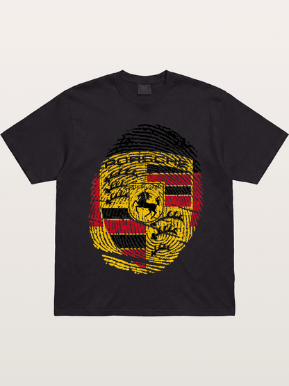 Porsche Crest Fingerprint Gildan T-shirt