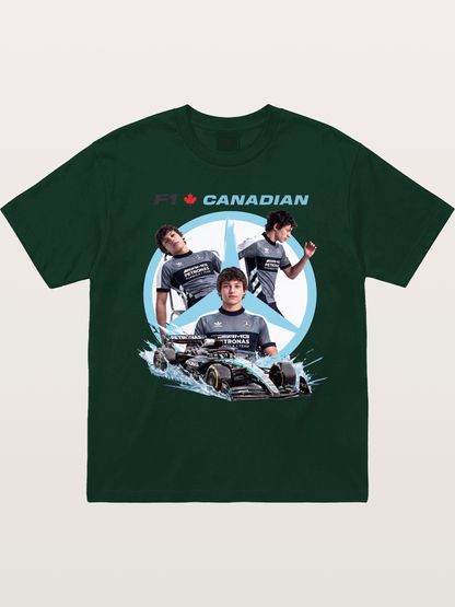 Canadian F1 Mercedes Racing Poster Gildan T-shirt
