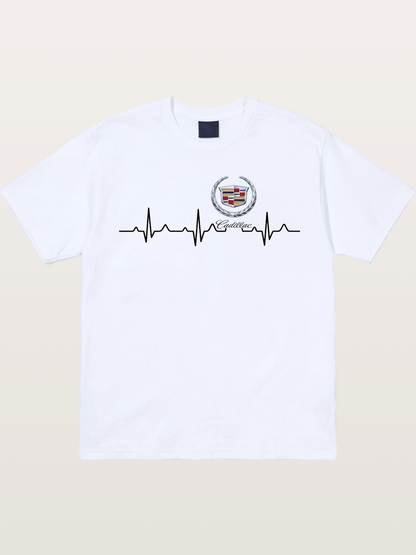 Cadillac Heartbeat Graphic Gildan T-shirt