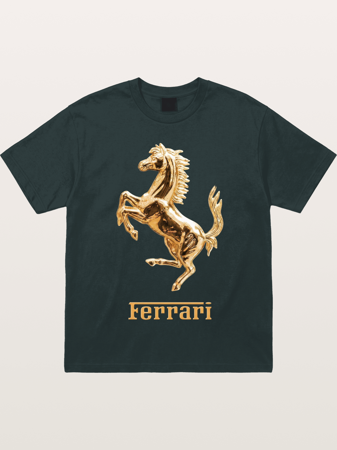 Ferrari Golden Prancing Horse Gildan T-shirt