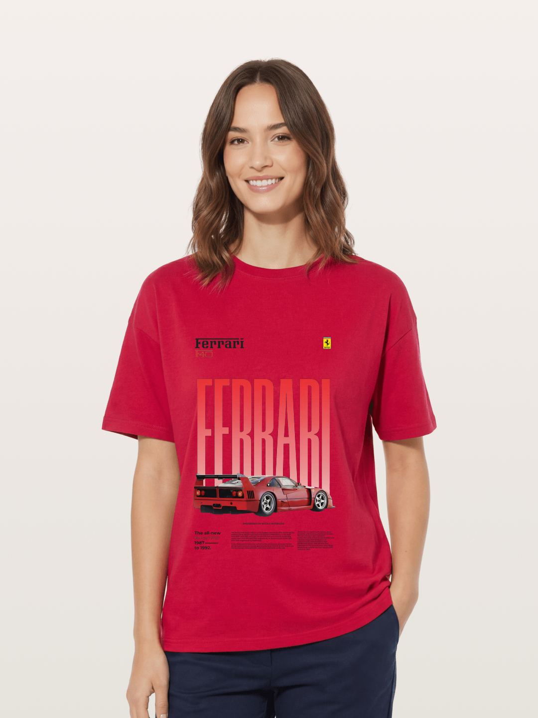 Gradient Red Gildan T-shirt