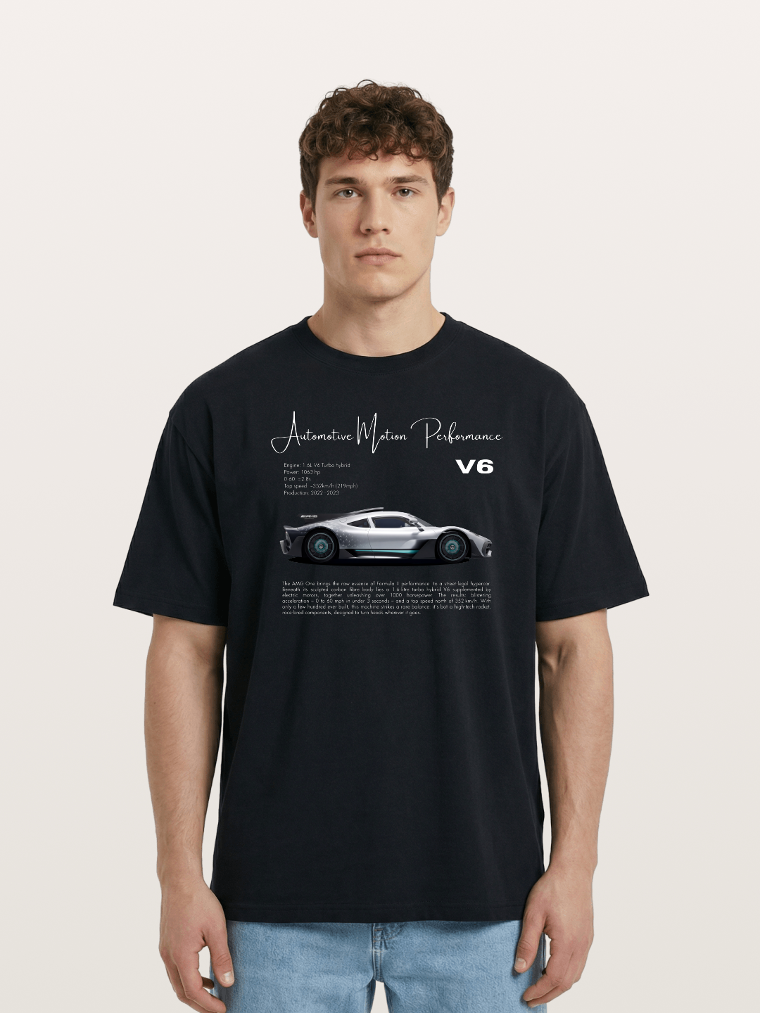 V6 Hybrid Power Cotton T-shirt