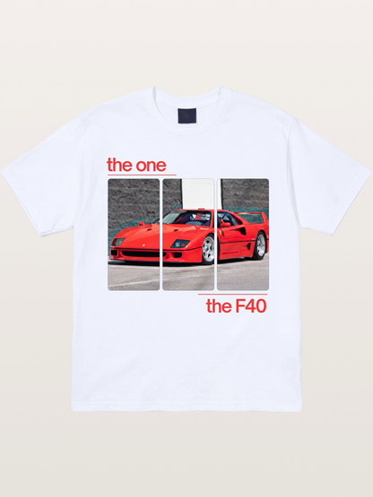 Ferrari F40 The One Split Panels Gildan T-shirt
