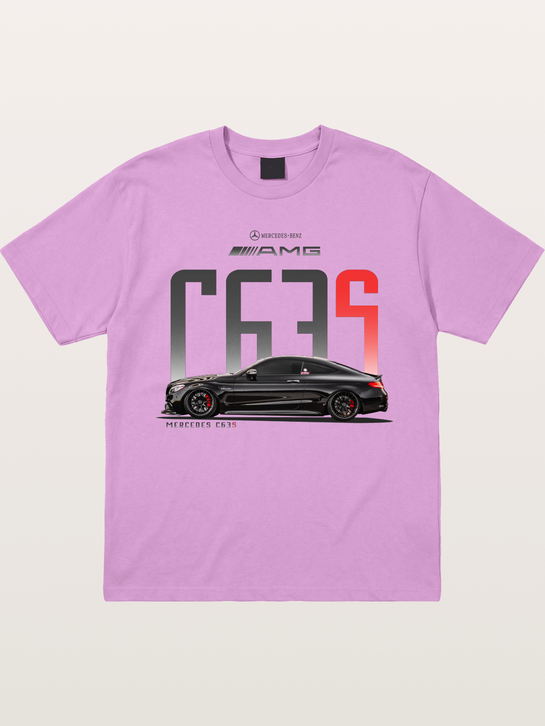 C63S AMG Black Mercedes Sports Car Gildan T-shirt