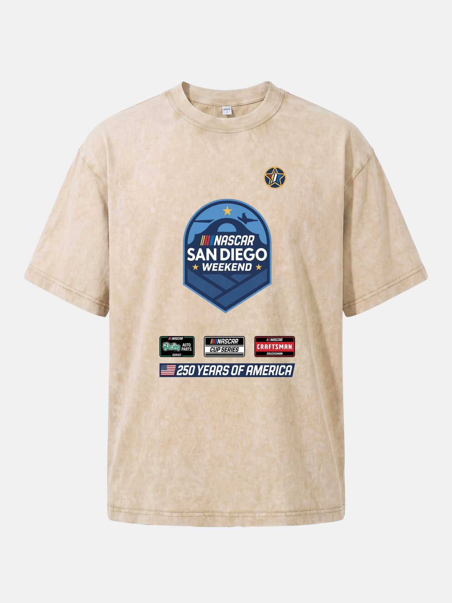 San Diego NASCAR Shield Crest Washed T-shirt