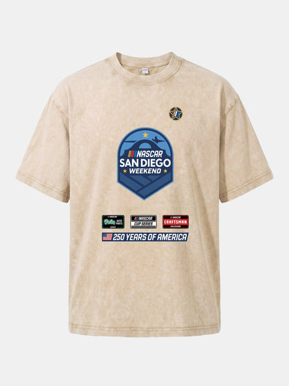 San Diego NASCAR Shield Crest Washed T-shirt
