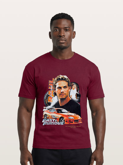 Orange Supra Fast & Furious Gildan T-shirt