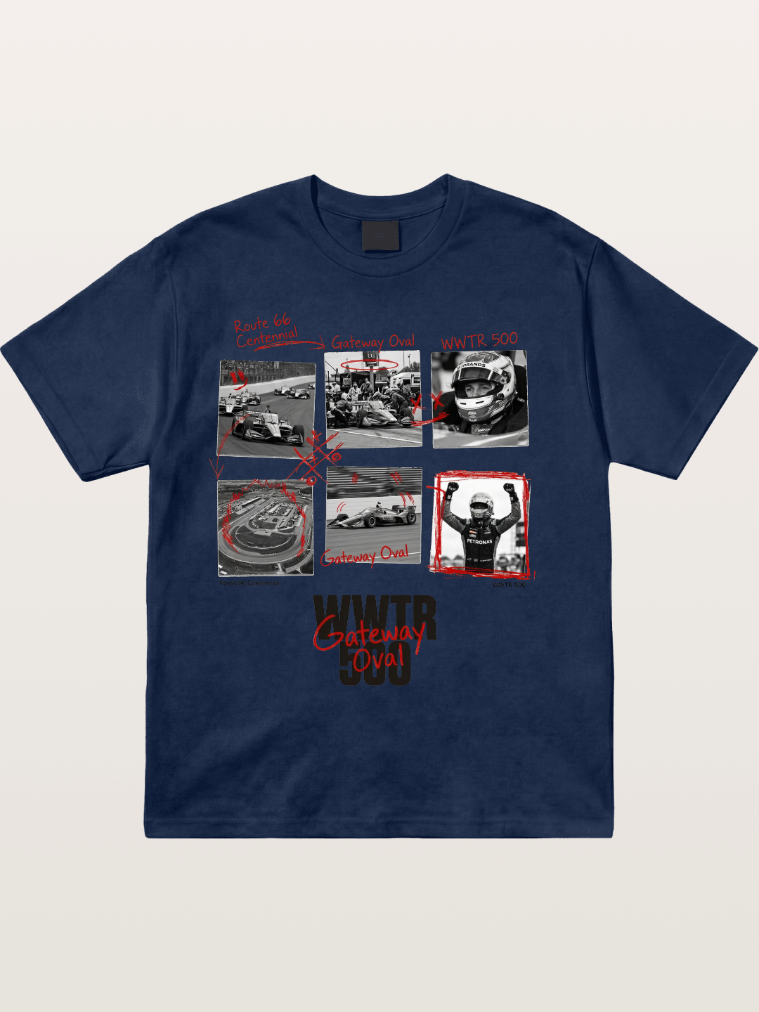 Scrapbook WWTR500 Race Print Cotton T-shirt