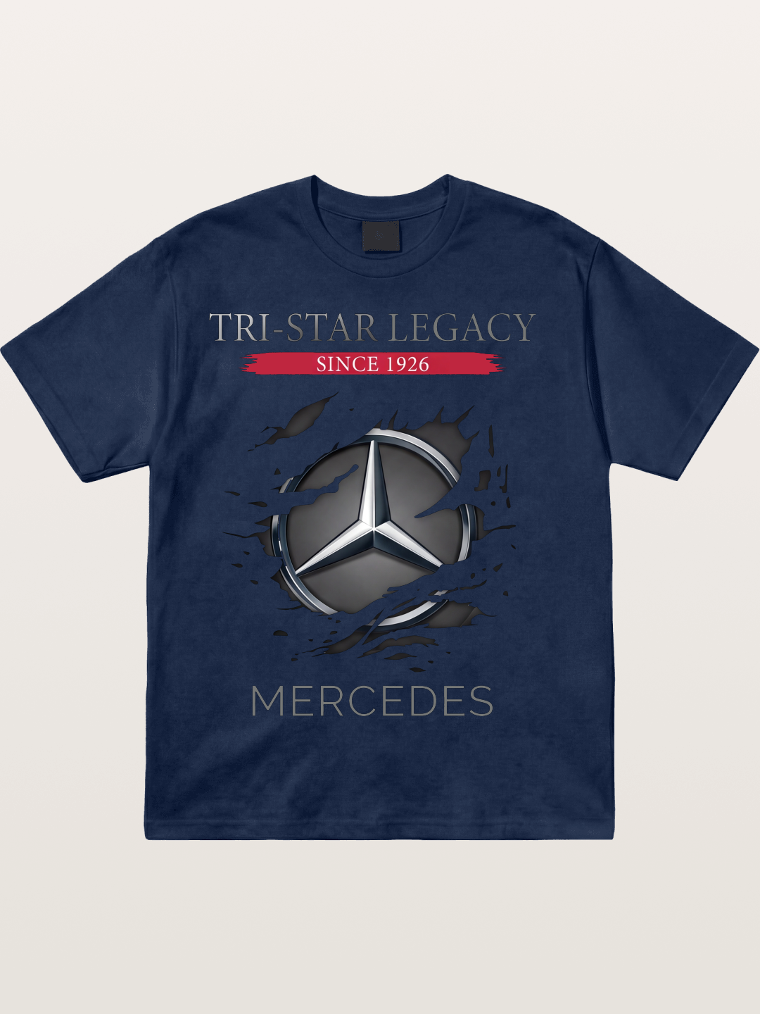 Mercedes 1926 Tear Logo Cotton T-shirt