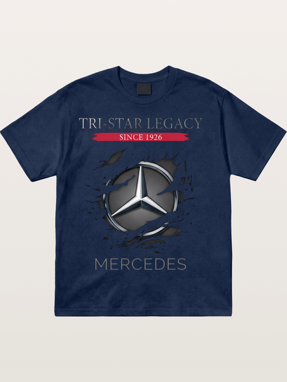 Mercedes 1926 Tear Logo Cotton T-shirt