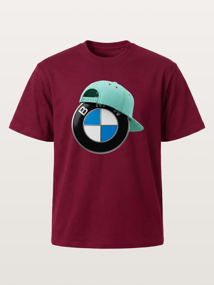 BMW Logo & Tiffany Cap Art Gildan T-shirt