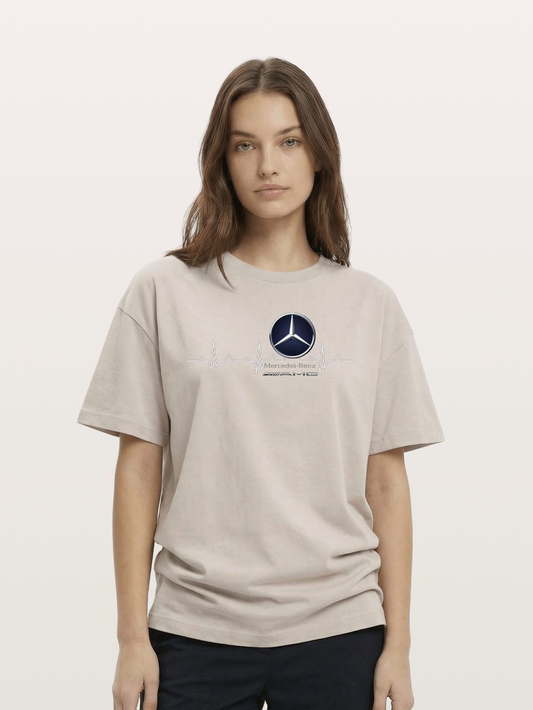 Mercedes Heartbeat Line Cotton T-shirt