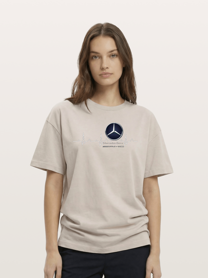 Mercedes Heartbeat Line Cotton T-shirt