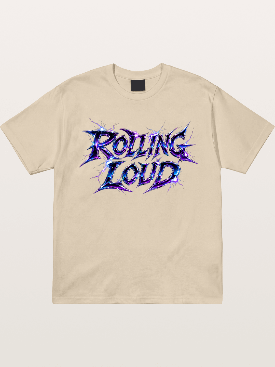 Rolling Loud Blue Lightning Font Gildan T-shirt