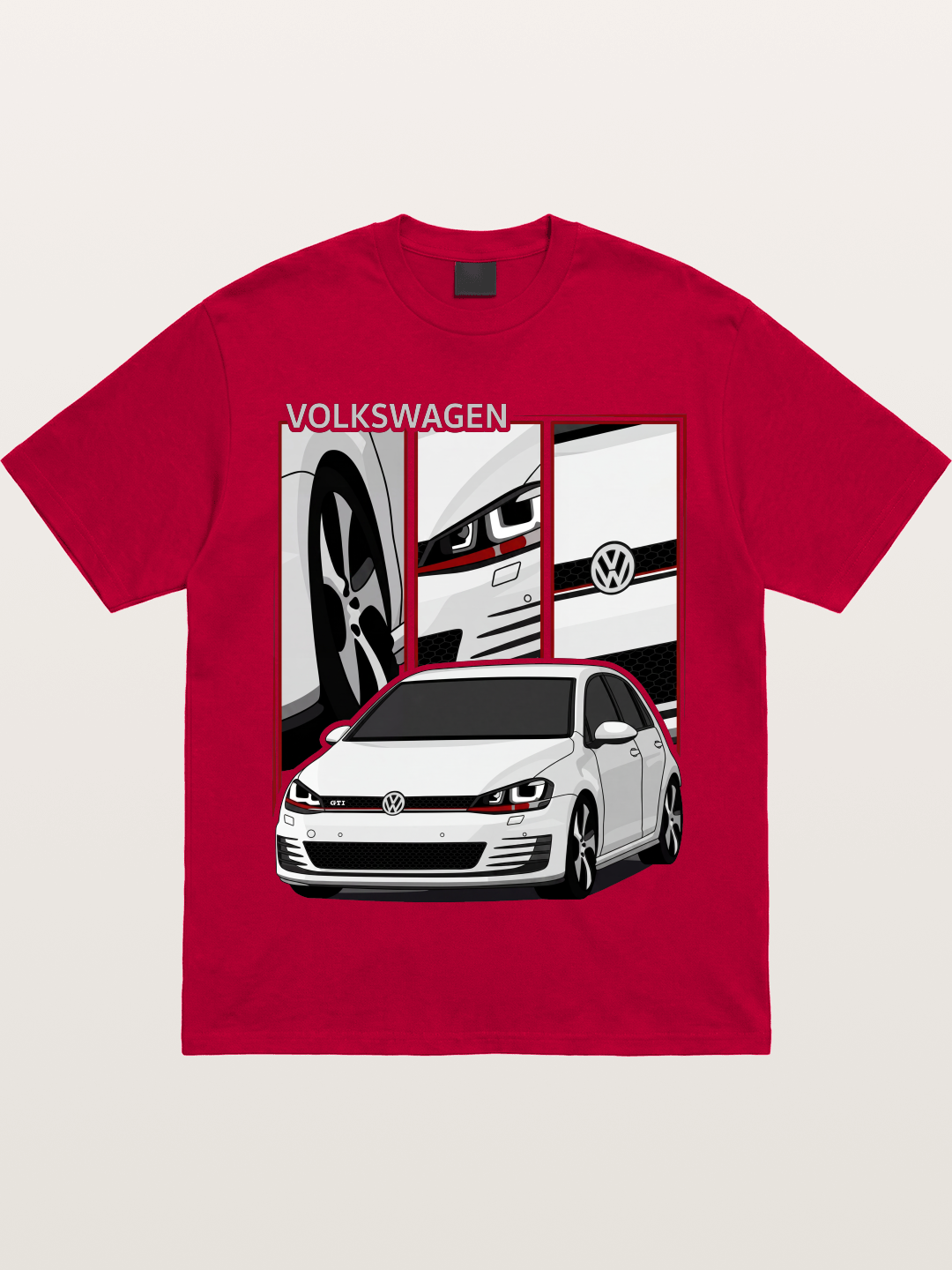 Volkswagen Golf MK7 GTI Front Gildan T-shirt