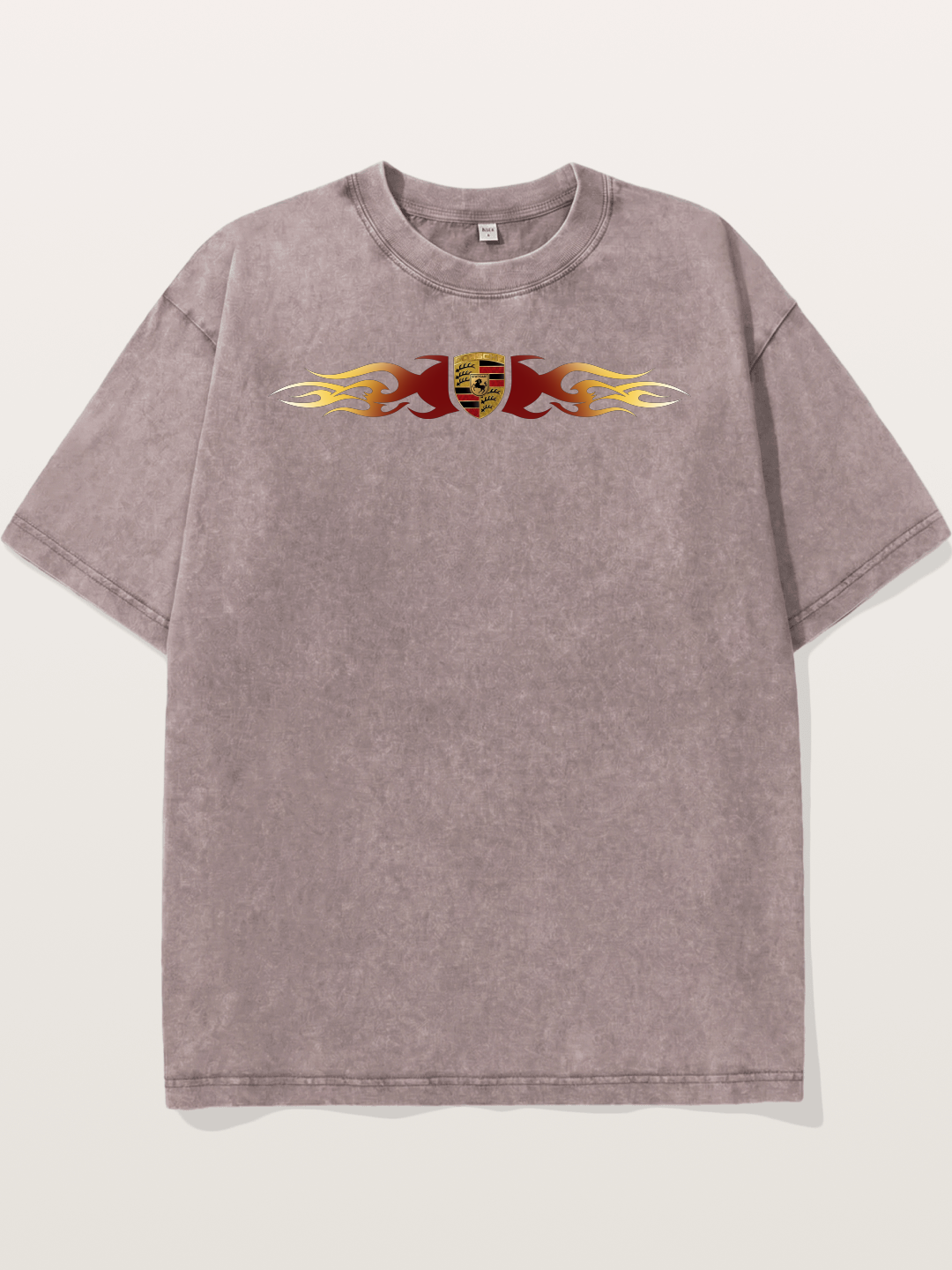 Porsche Crest Flame Stripe Washed T-shirt