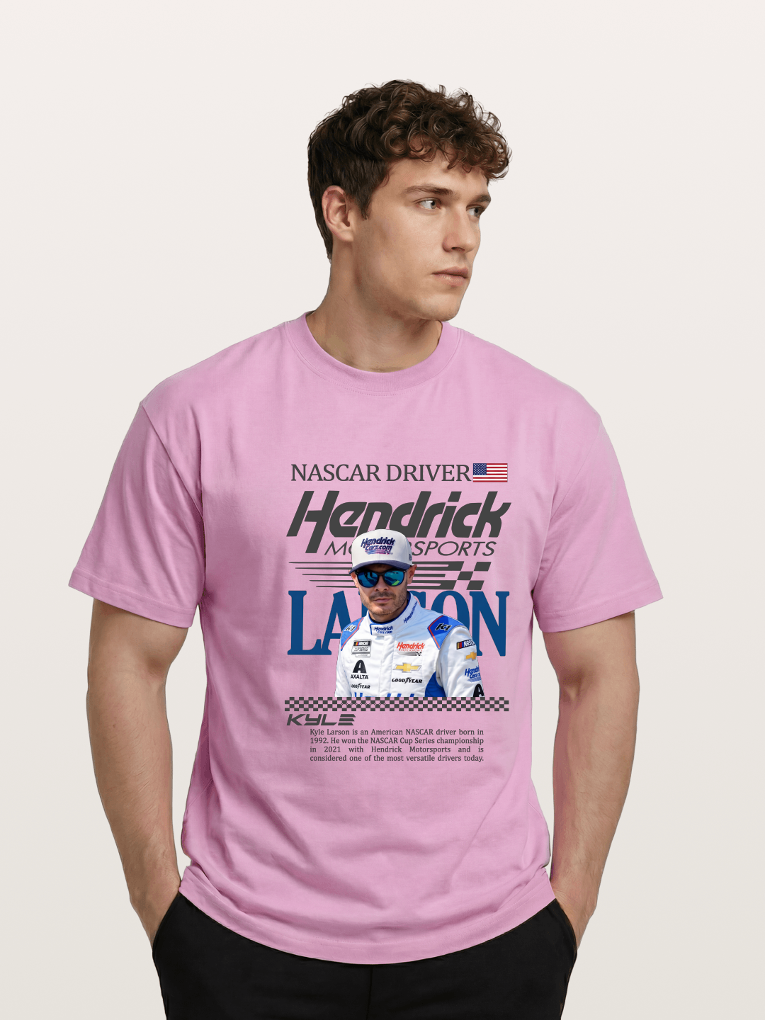 NASCAR Driver Kyle Larson Magazine Style Gildan T-shirt