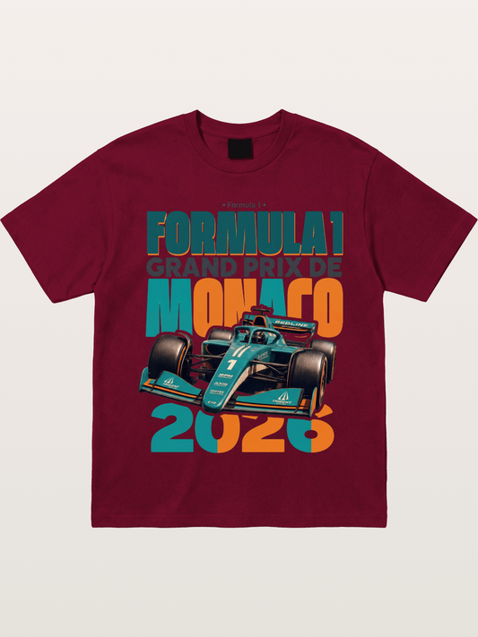 Teal Orange Monaco F1 Poster Gildan T-shirt