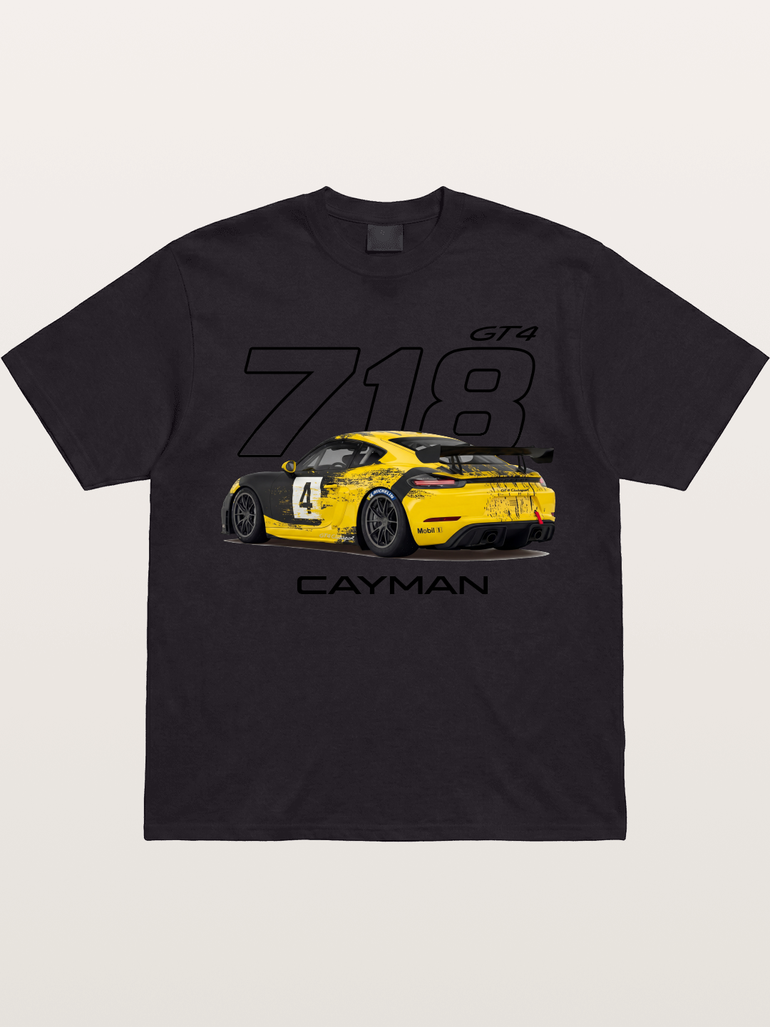 Porsche 718 Cayman GT4 Poster Gildan T-shirt
