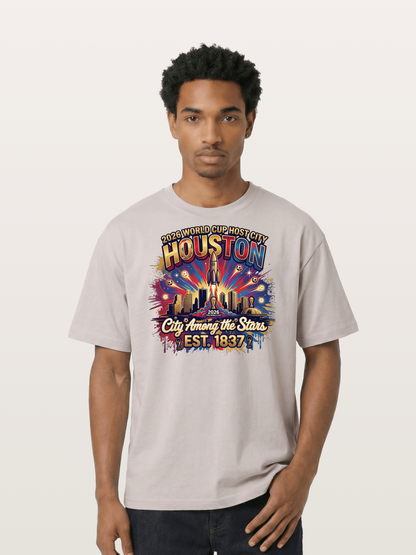 Houston 2026 Host City Art Cotton T-shirt