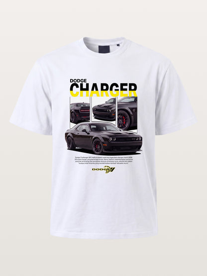 Dodge Hellcat Triple Car Collage Cotton T-shirt