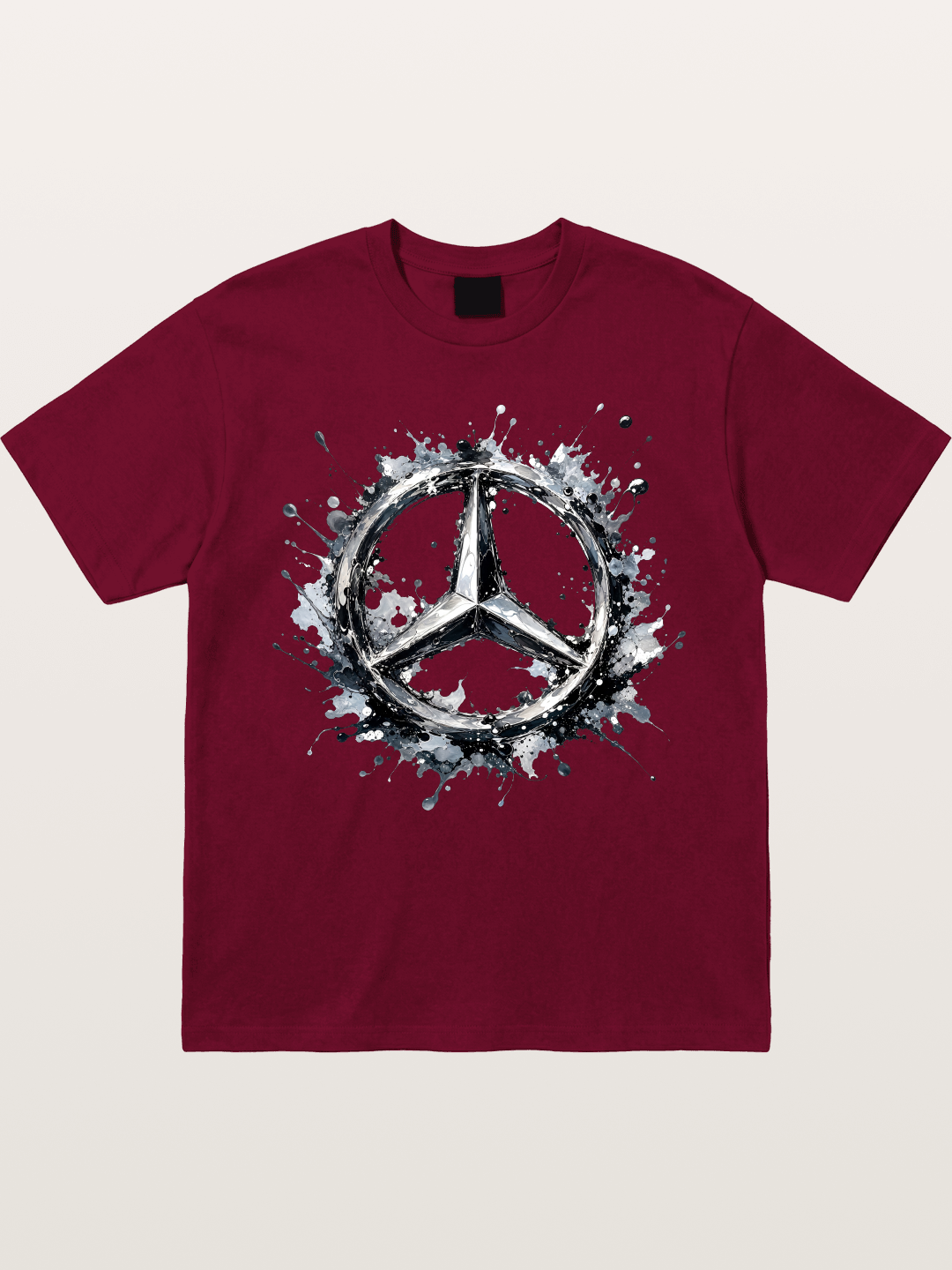 Mercedes Ink Wash Logo Art Gildan T-shirt