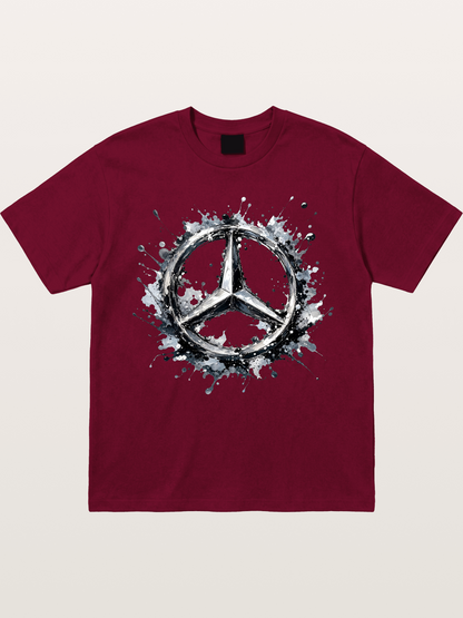 Mercedes Ink Wash Logo Art Gildan T-shirt