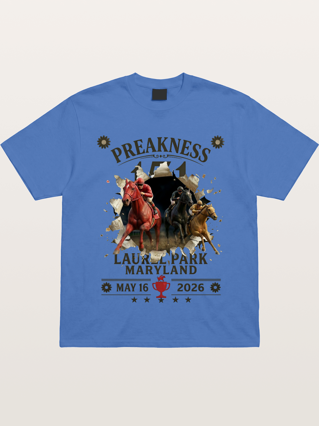 Preakness 151 Breakthrough Horse Art Gildan T-shirt