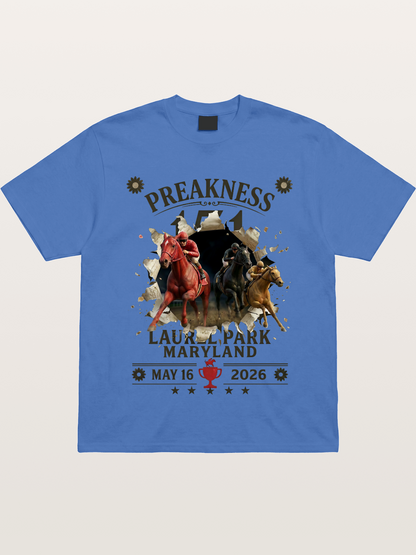 Preakness 151 Breakthrough Horse Art Gildan T-shirt