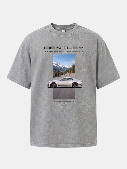 Bentley GT European Manor Print   Washed T-shirt