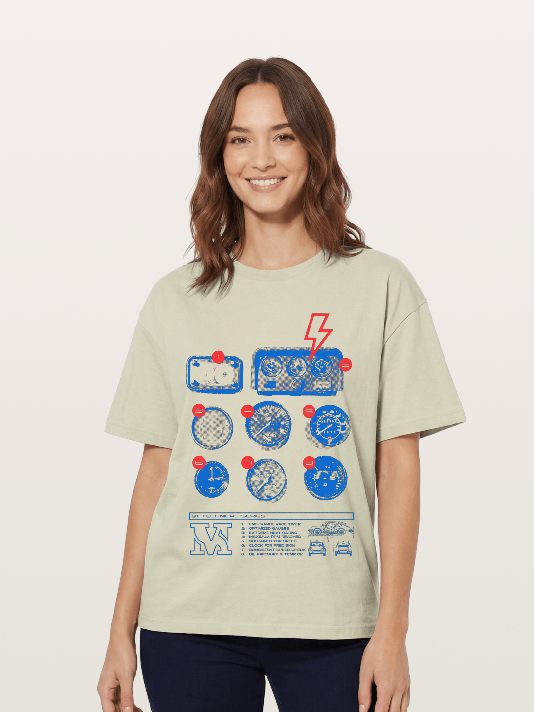 Speed Check Cotton T-shirt
