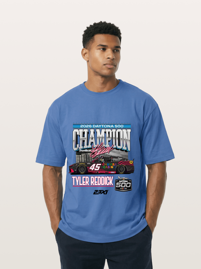 Tyler Reddick Daytona 500 Champion Print Gildan T-shirt