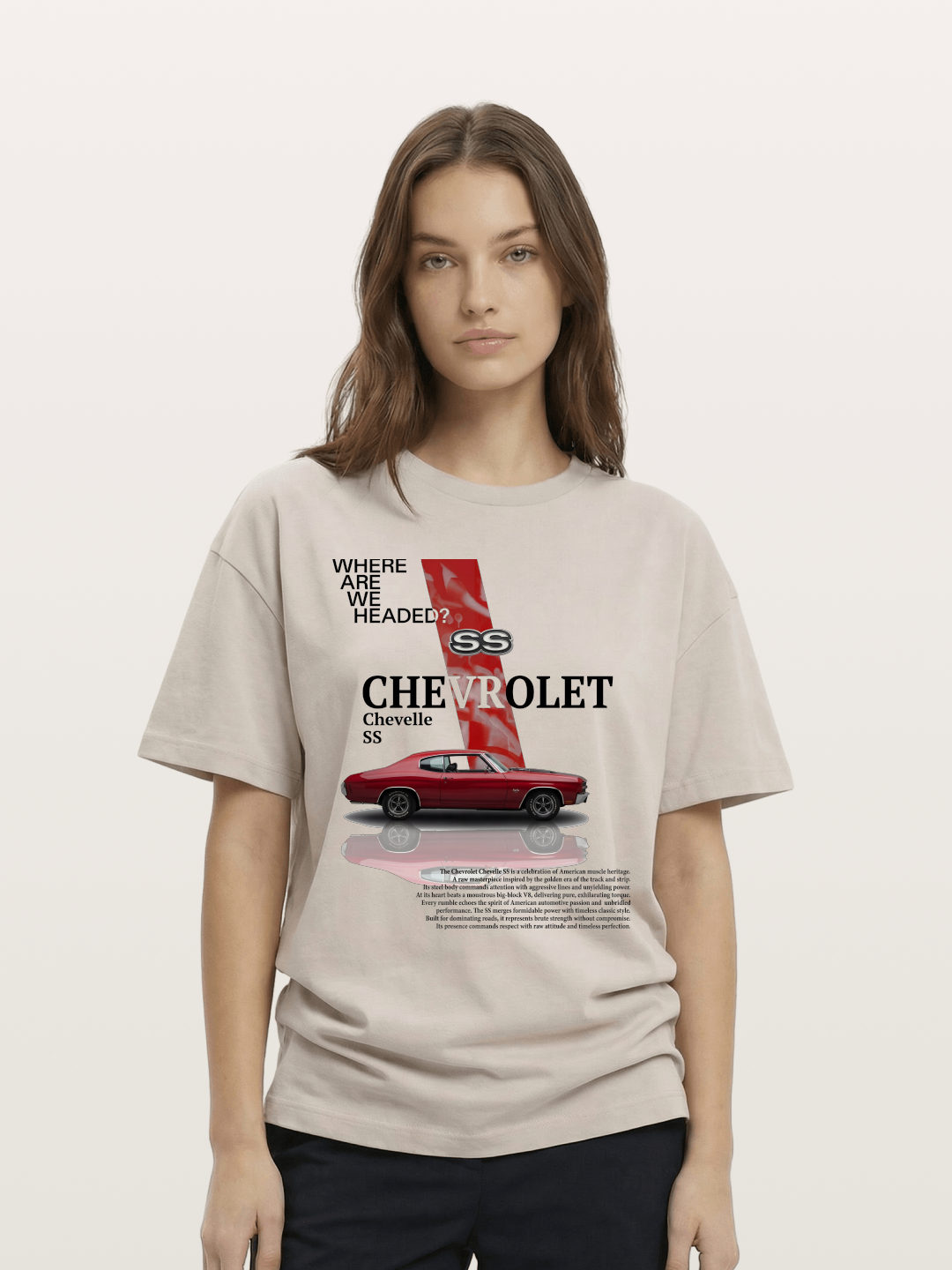 Red SS Coupe Cotton T-shirt