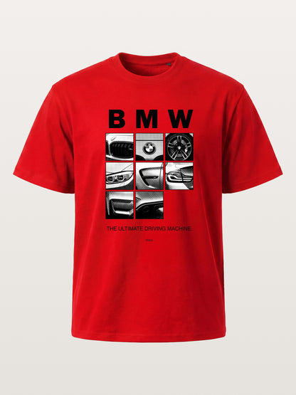 BMW 9 Grid Detail Collage Cotton T-shirt
