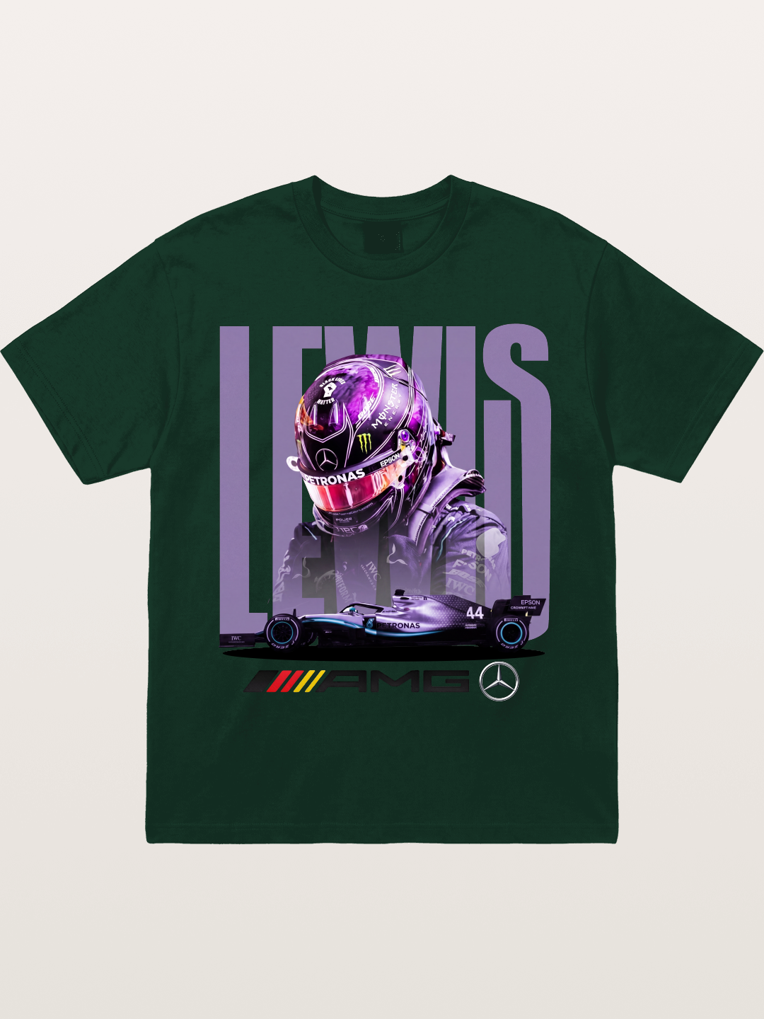 Hamilton 44 Mercedes F1 Gildan T-shirt