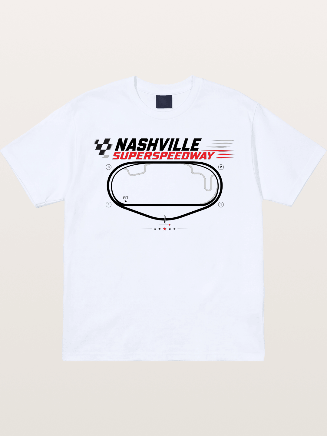 Nashville Superspeedway Oval Layout Gildan T-shirt