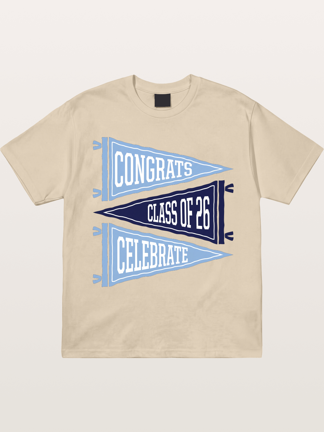 lass Of 26 Graduation Pennant Set Gildan T-shirt