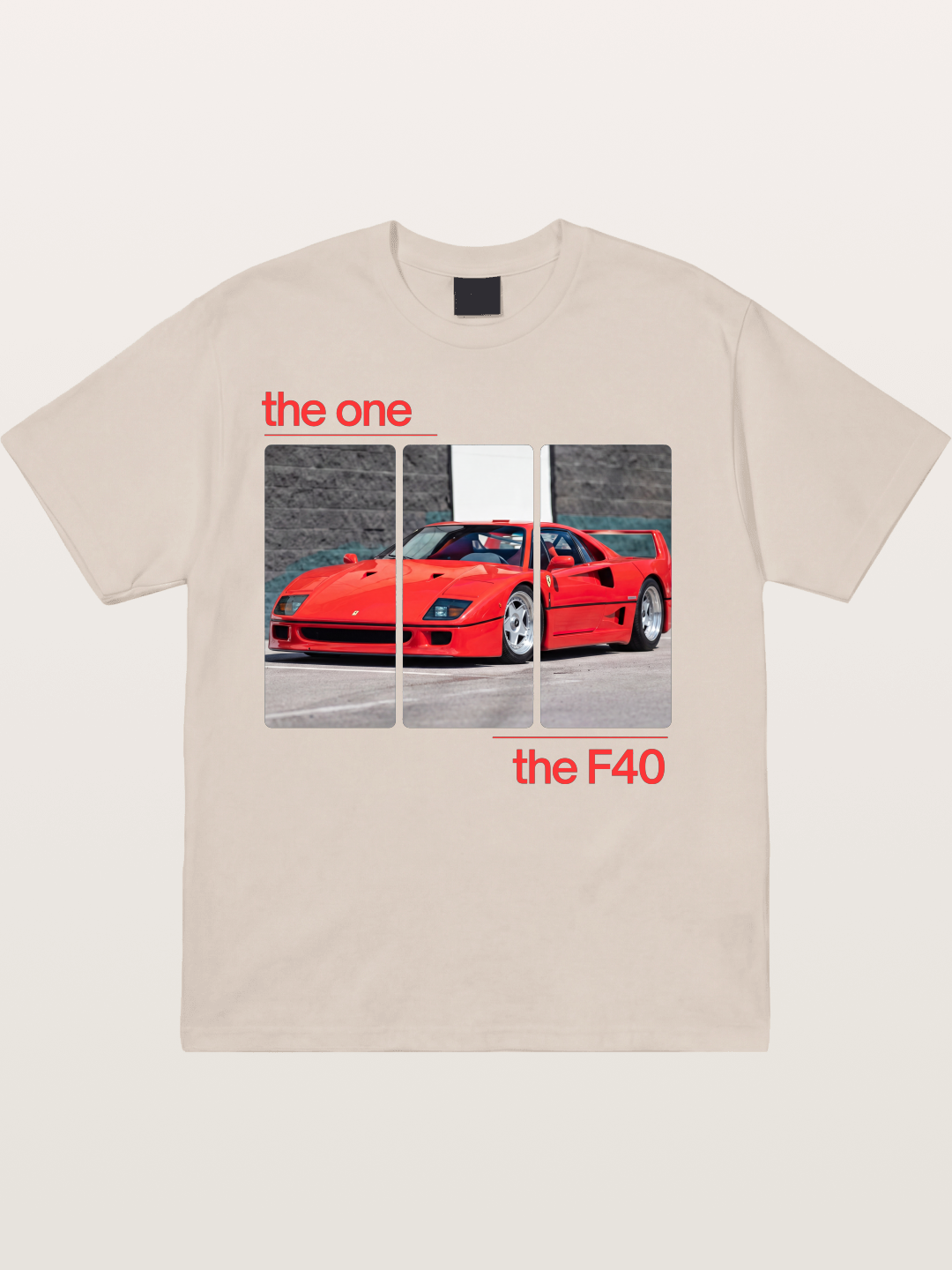 Ferrari F40 The One Split Panels Cotton T-shirt