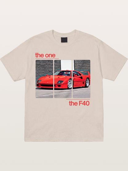 Ferrari F40 The One Split Panels Cotton T-shirt